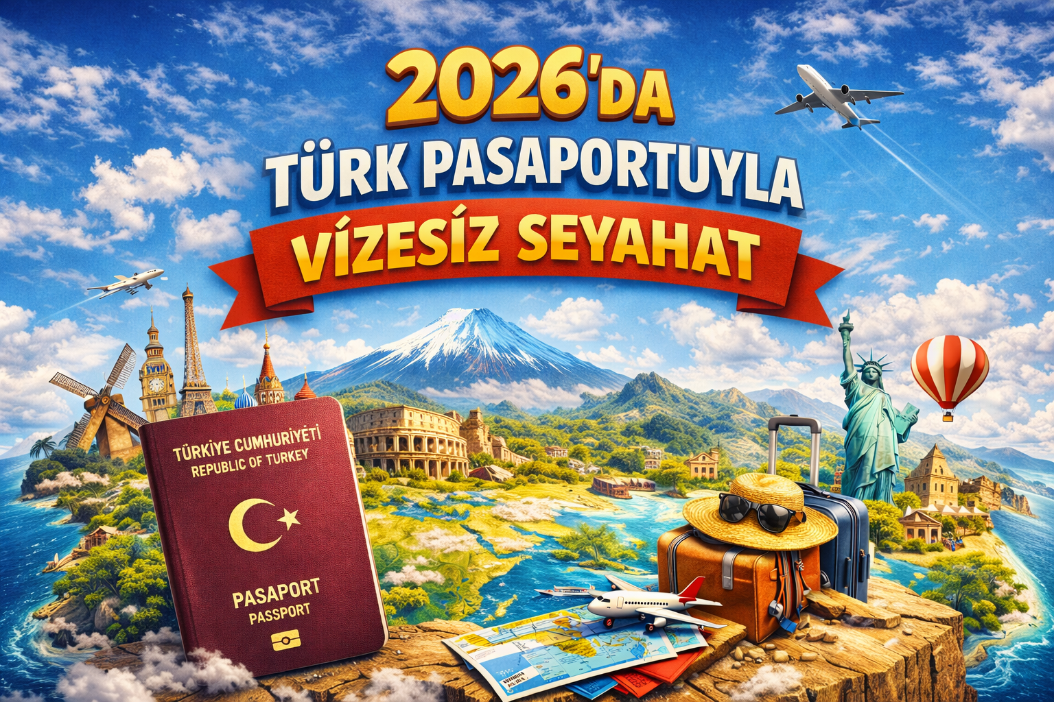 2026’da Türk Pasaportuyla Vizesiz Seyahat Edilebilecek Ülkeler