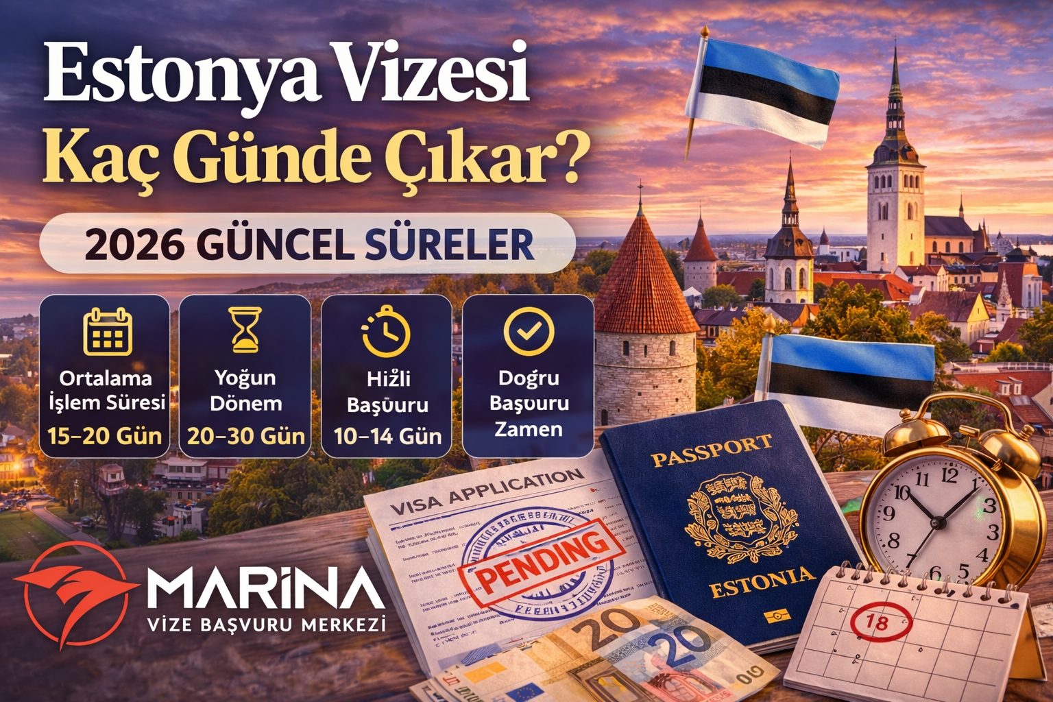 Estonya Vizesi Kaç Günde Çıkar? 2026’da Başvurular Ortalama Kaç Günde Sonuçlanır?