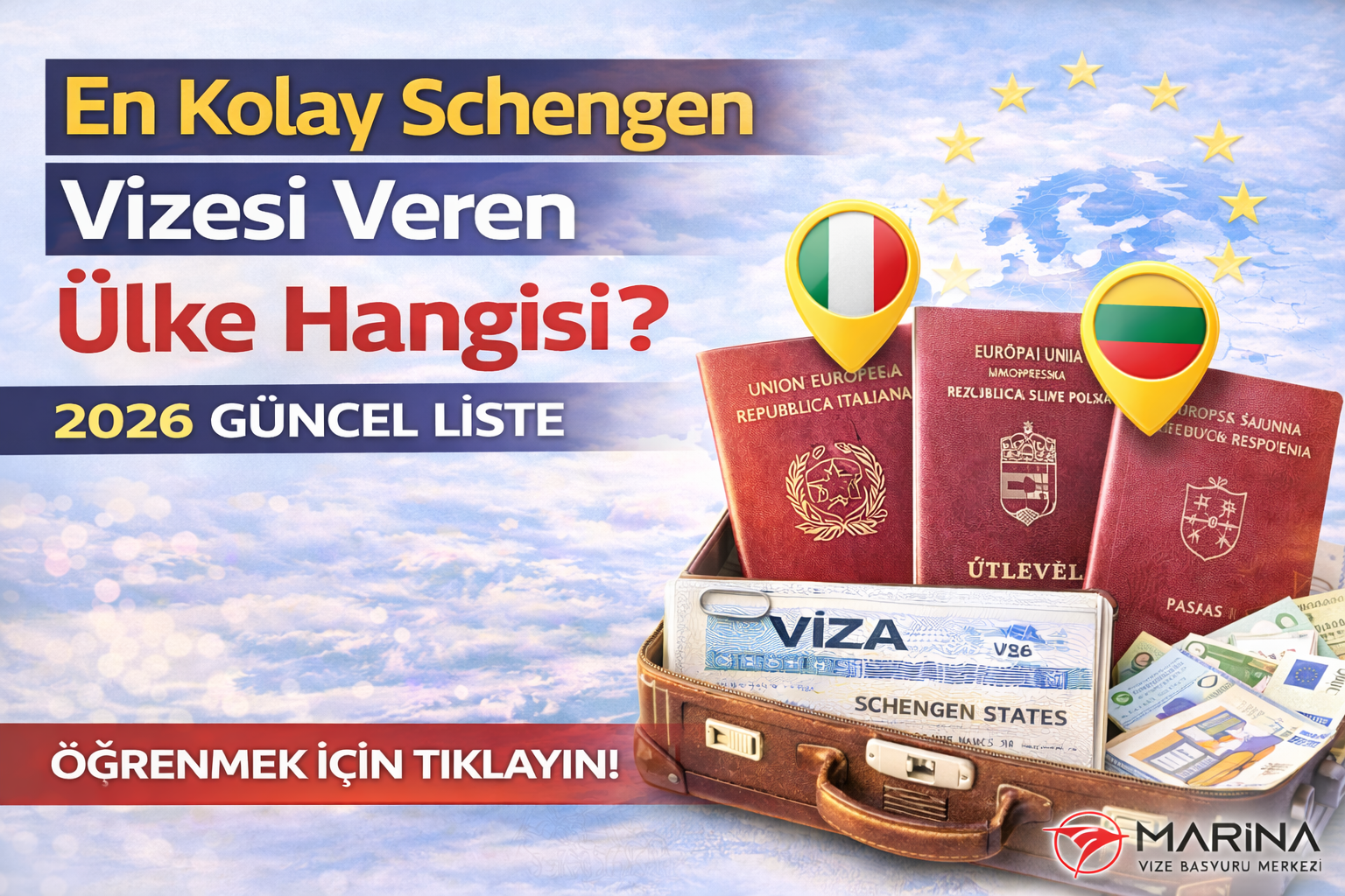 En Kolay Schengen Vizesi Veren Ülke Hangisi? 2026 Güncel Liste