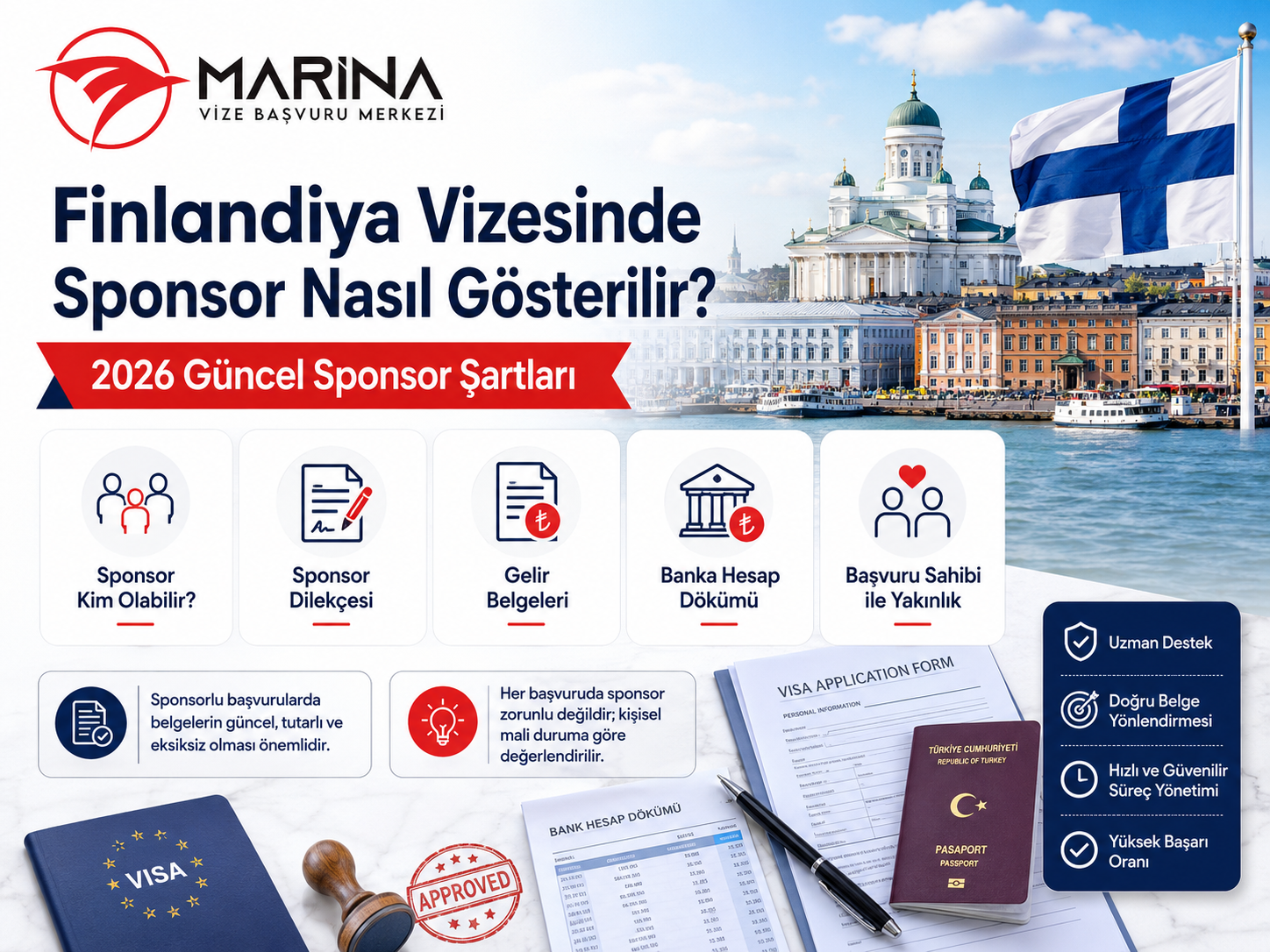 Finlandiya Vizesinde Sponsor Nasıl Gösterilir? 2026 Güncel Sponsor Şartları