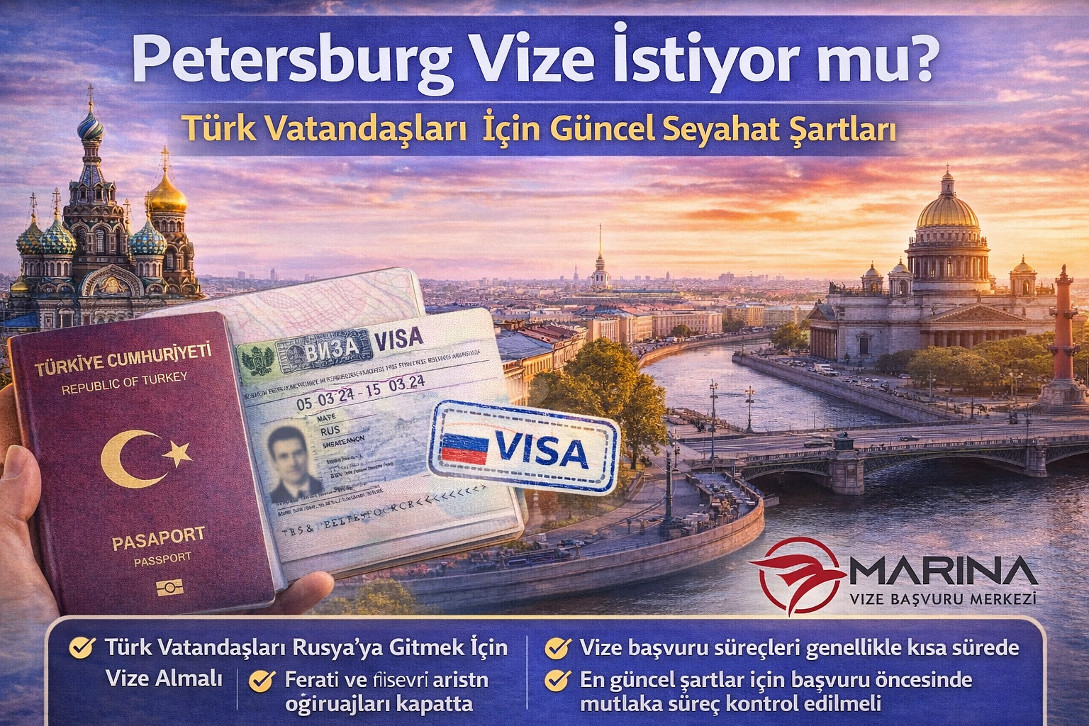 Petersburg Vize İstiyor mu? Türk Vatandaşları İçin Güncel Seyahat Şartları