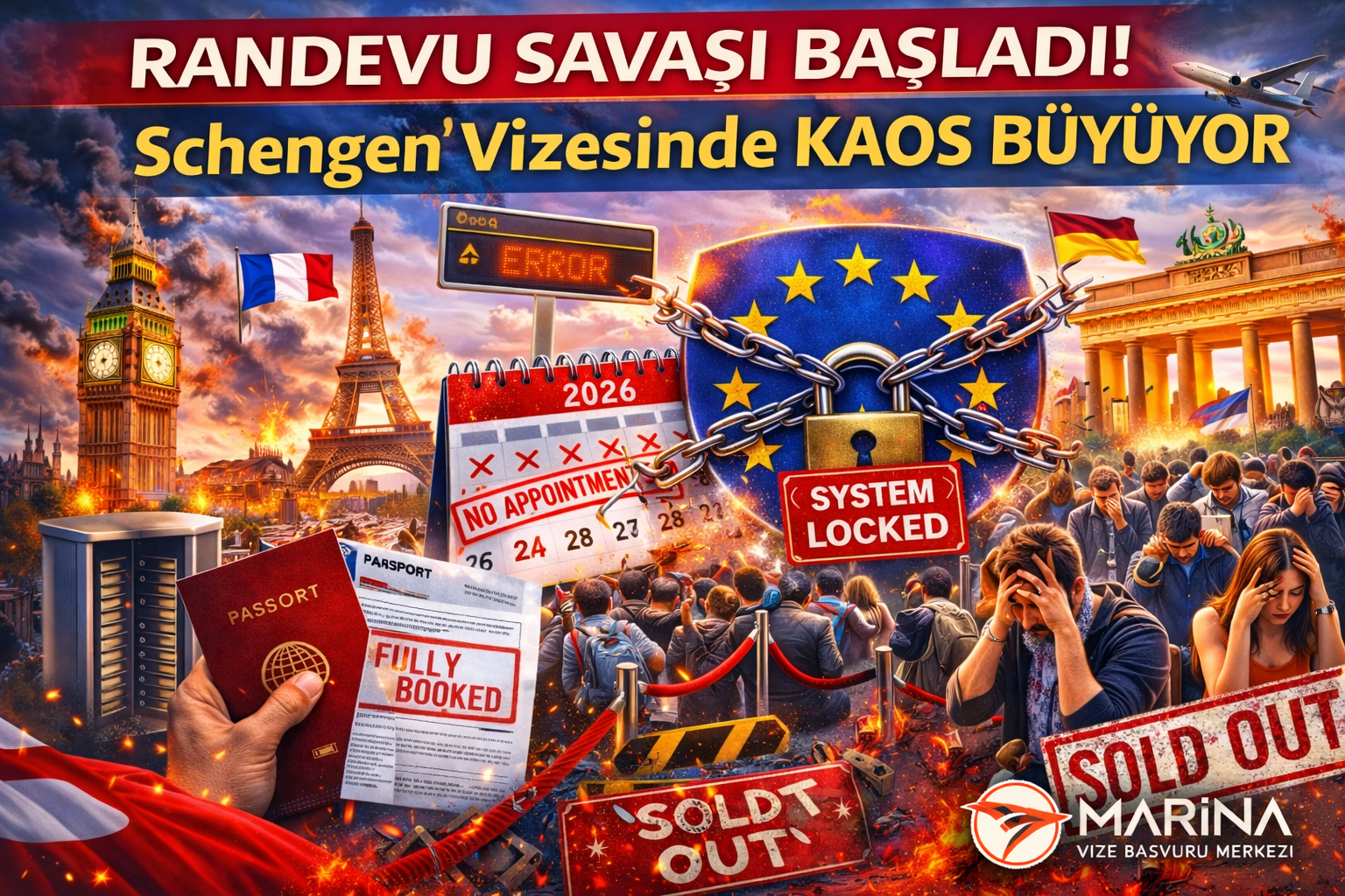 Randevu Savaşı Başladı! Schengen Vizesinde Kaos Büyüyor