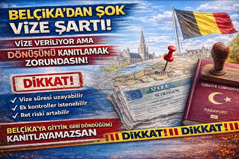Belçika vizesinde yeni uygulama ile dönüş ispatı zorunluluğu ve başvuru sahipleri için kritik uyarı
