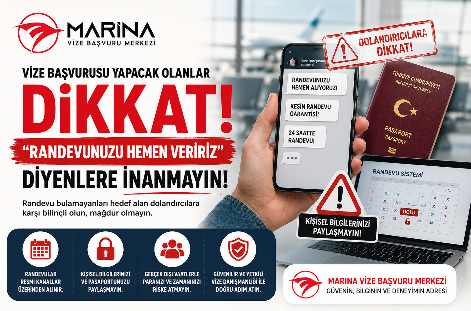 Vize başvurusu yapacaklara uyarı: Kesin ve hızlı vize randevusu vaatlerine karşı dikkatli olun