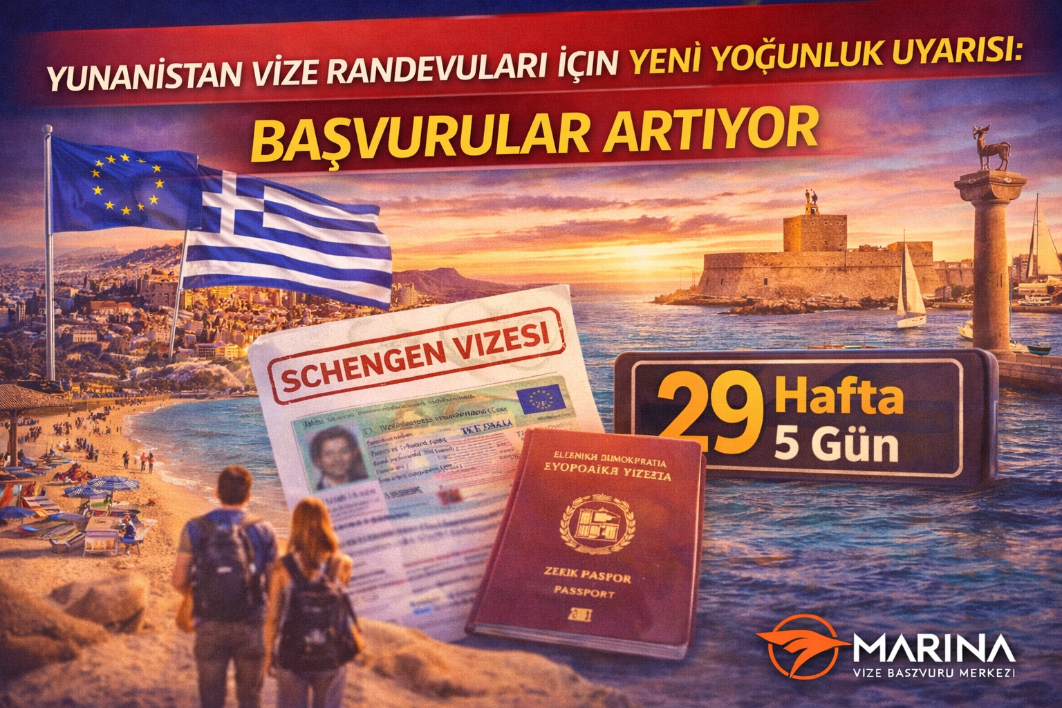 Yunanistan Vize Randevuları İçin Yeni Yoğunluk Uyarısı: Başvurular Artıyor
